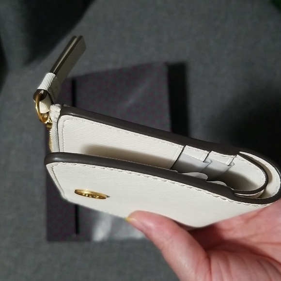 Tory Burch Robinson Mini Wallet in New Ivory - Picture 5 of 6